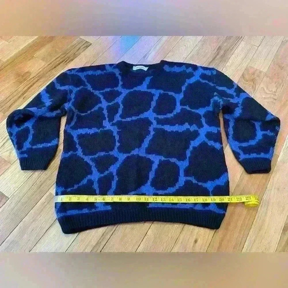 Vintage Esprit Sport Oversized 80's Sweater Women’s Size Small Black/Purple - Picture 6 of 8